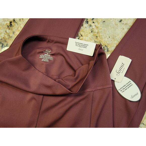 NWT Soma Full Length Nonstop Legging in Fig - Picture 3 of 5